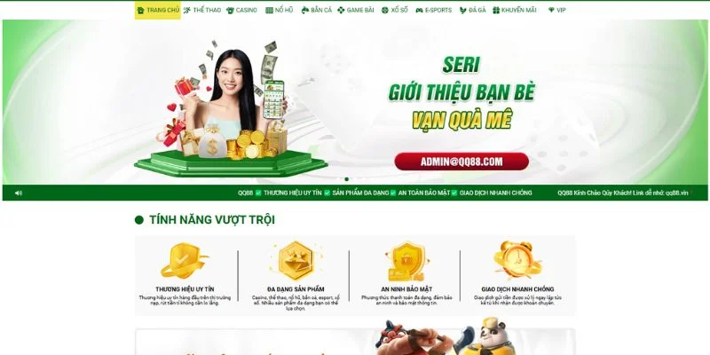 Các CTKM độc quyền tại QQ88 luôn thu hút mọi thành phần người chơi